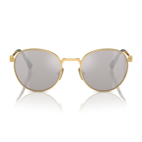 NWT MIU MIU SUNGLASSES GOLD GREY main image 4